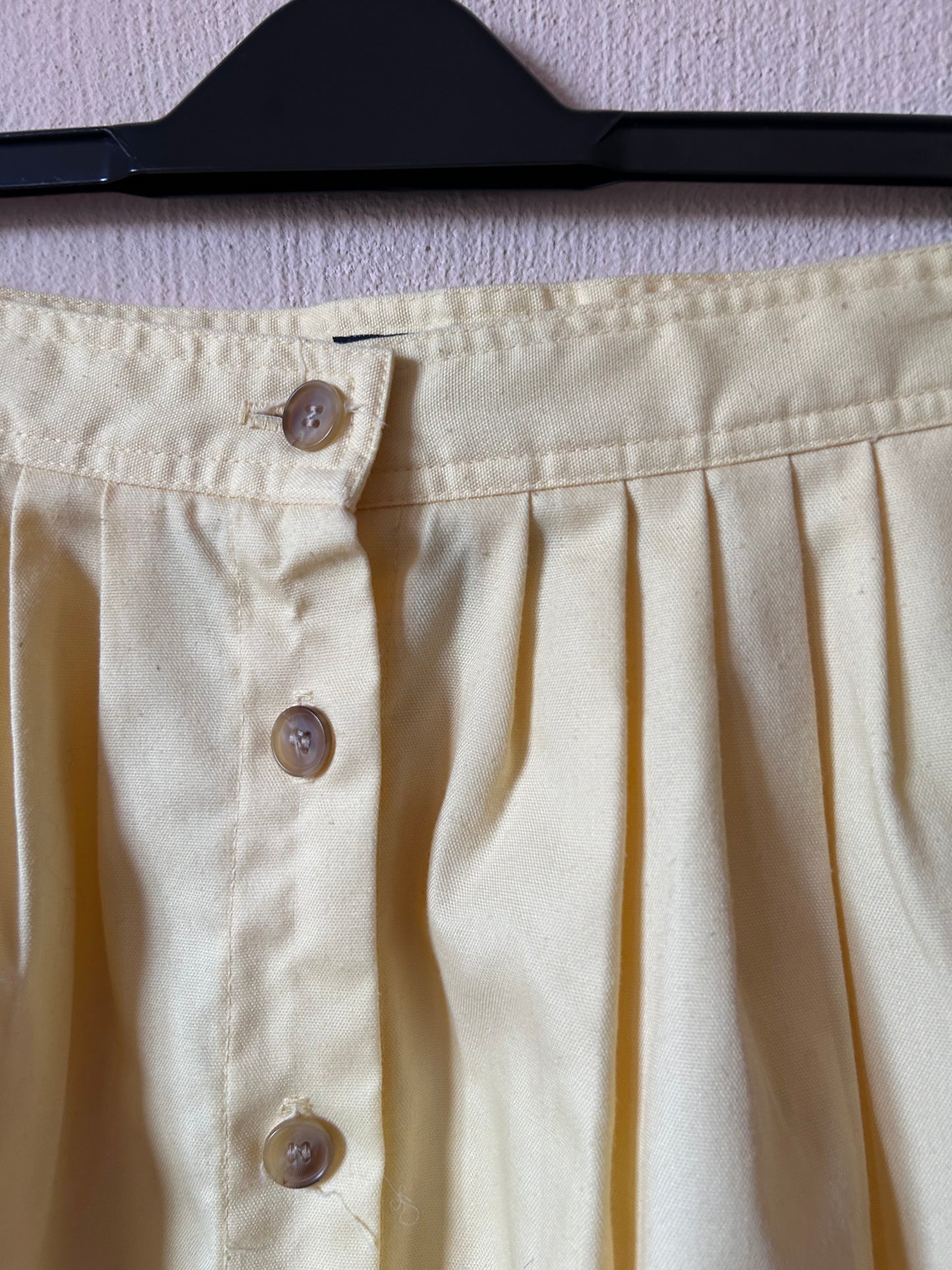 Vintage button front midi skirt