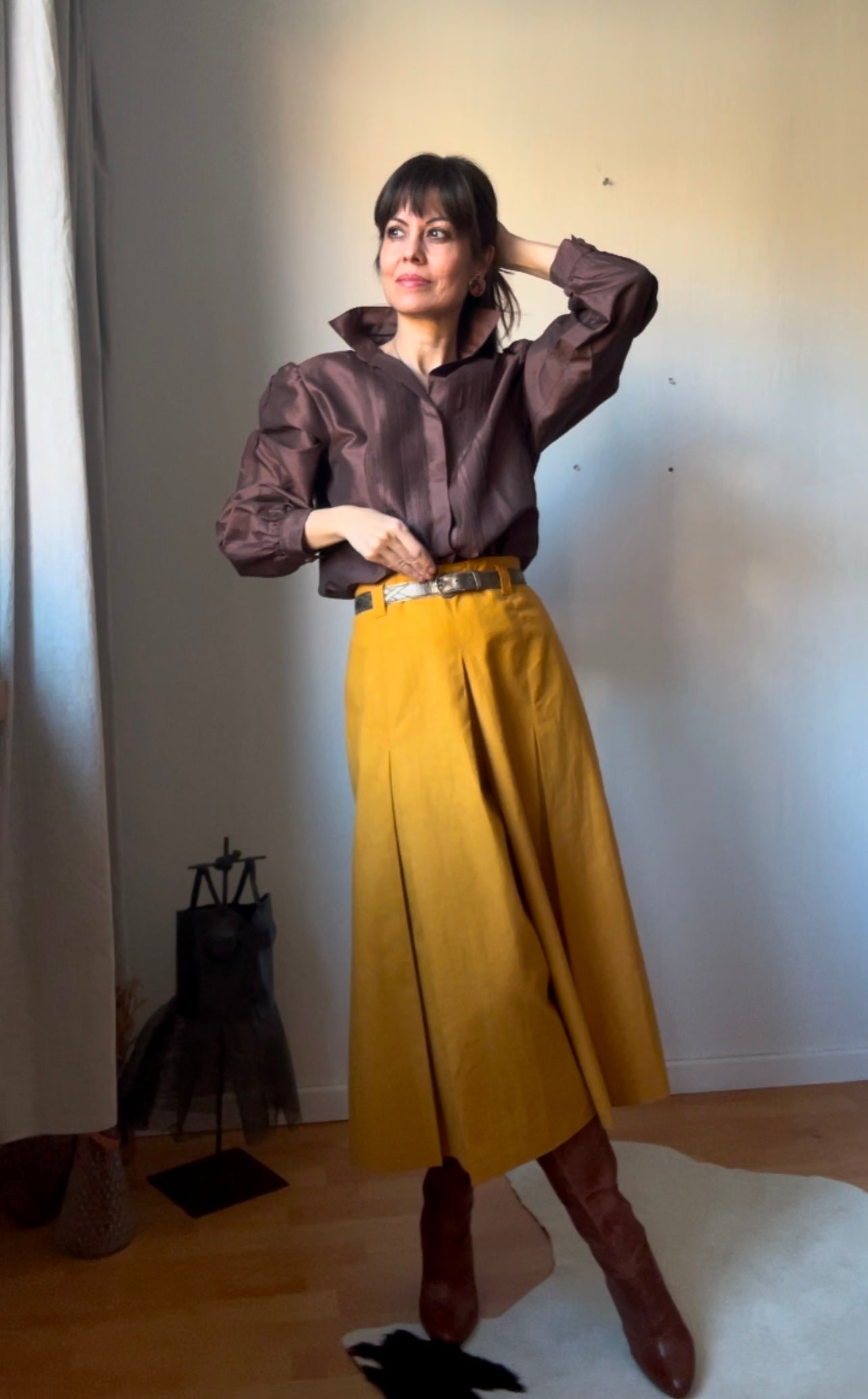 Vintage pleated culotte