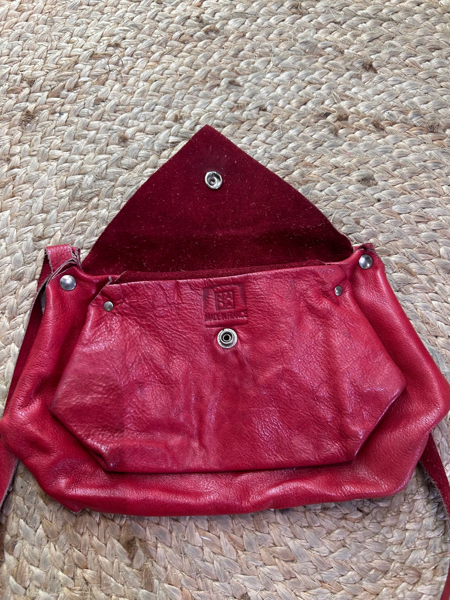Leather crossbody bag