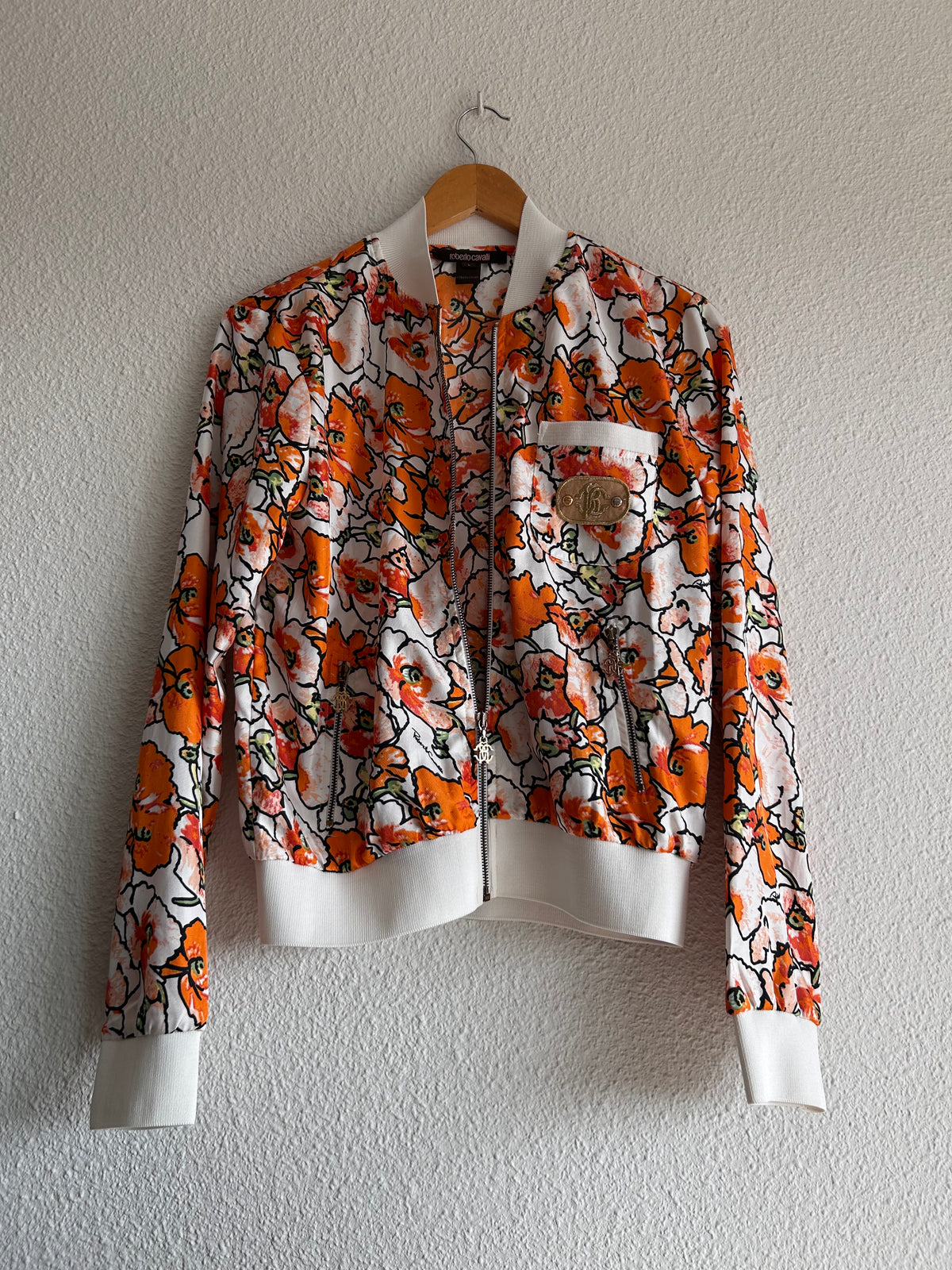 Roberto Cavalli zip-up Bomber