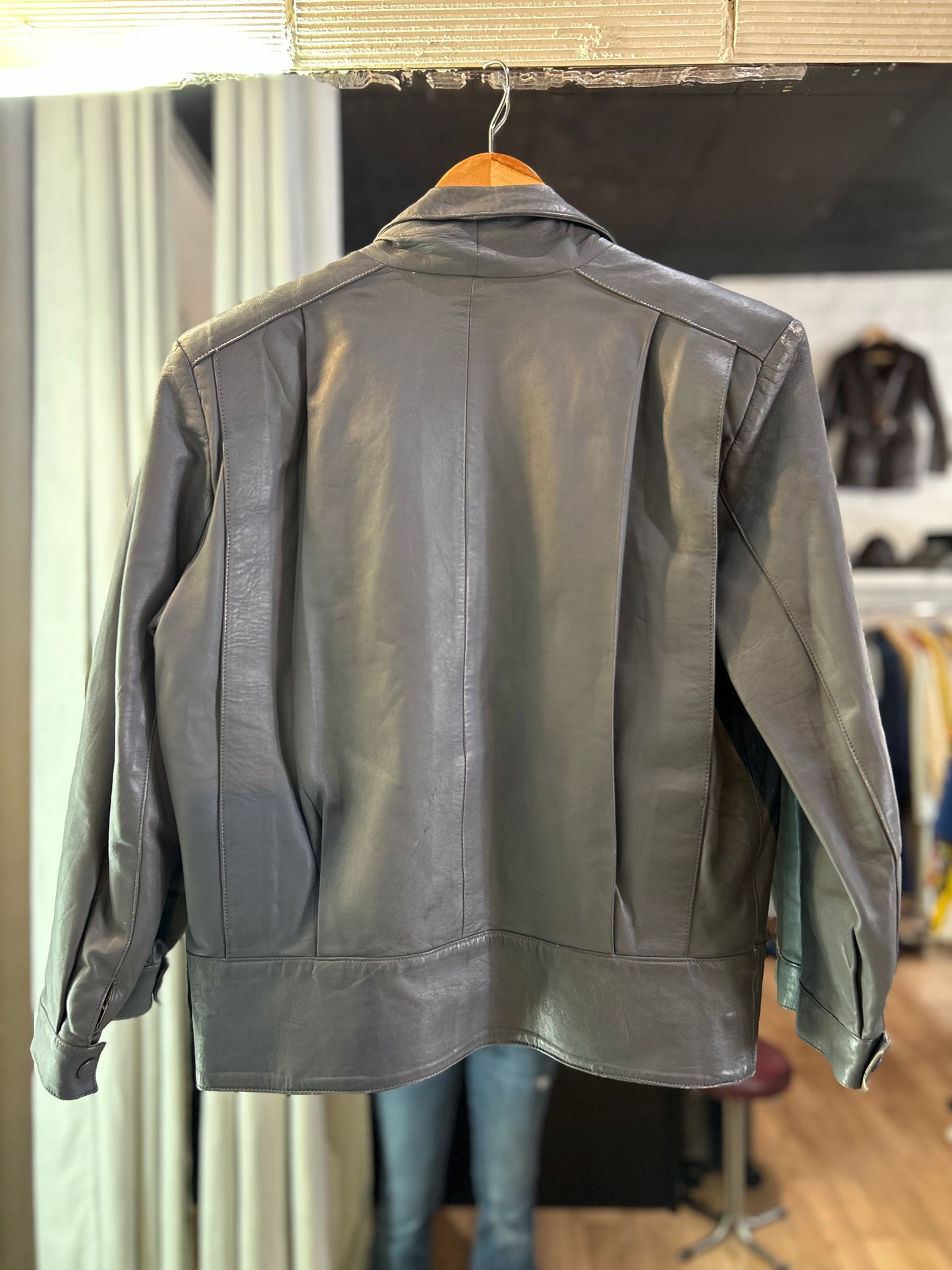 80s vintage leather jacket