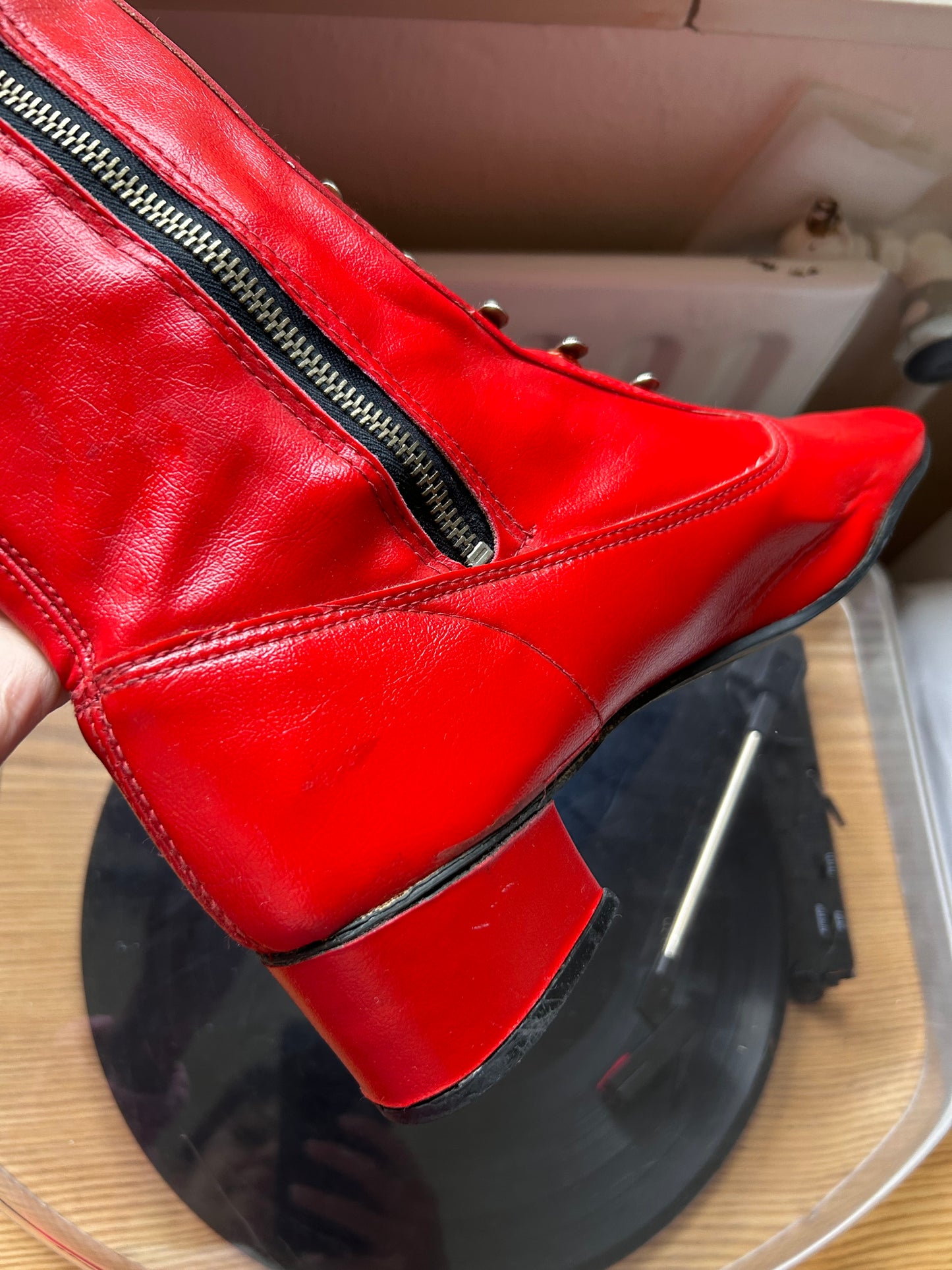 60s lace up gogo boots