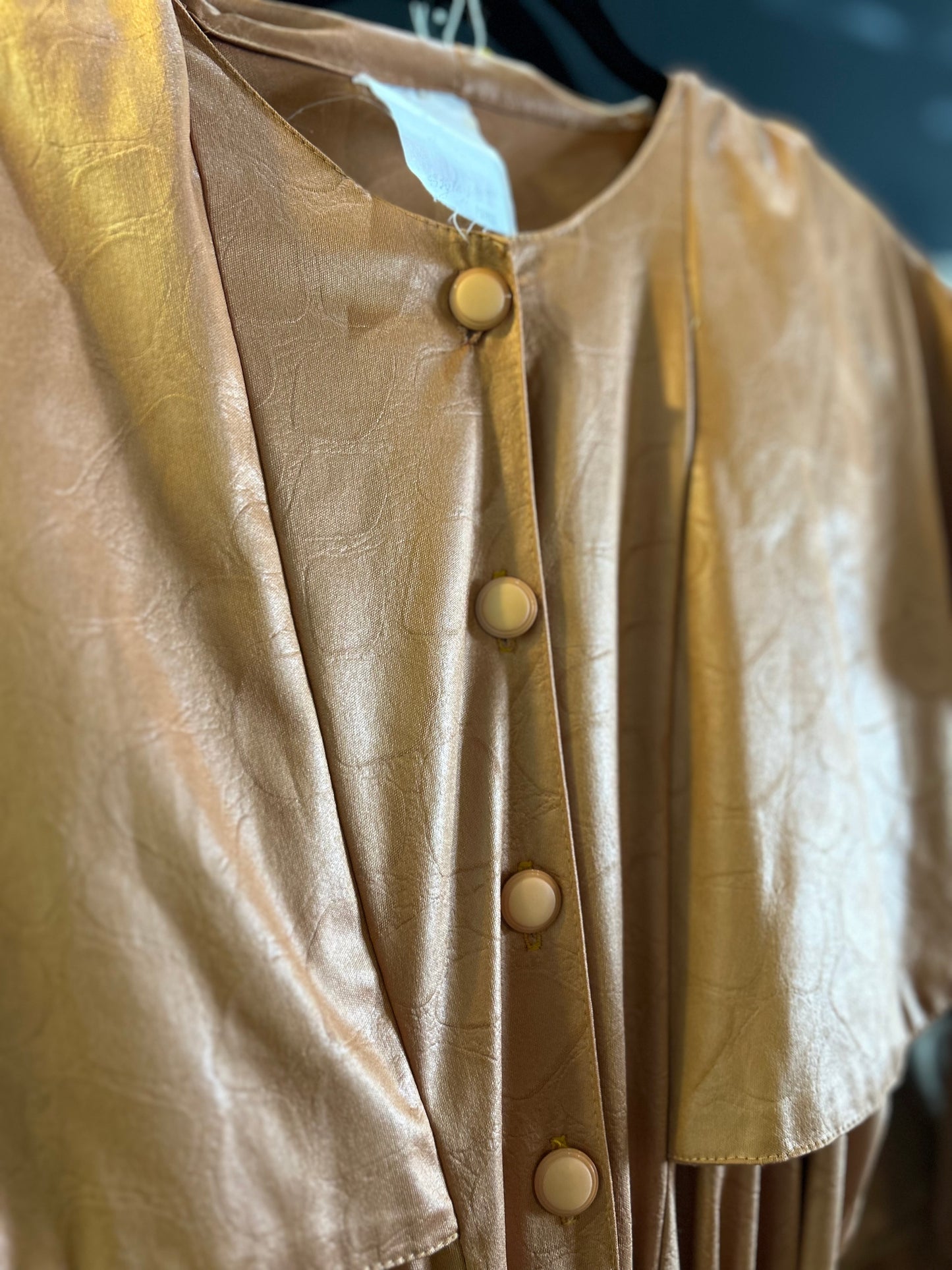 80s Copper Cape Jumpsuit