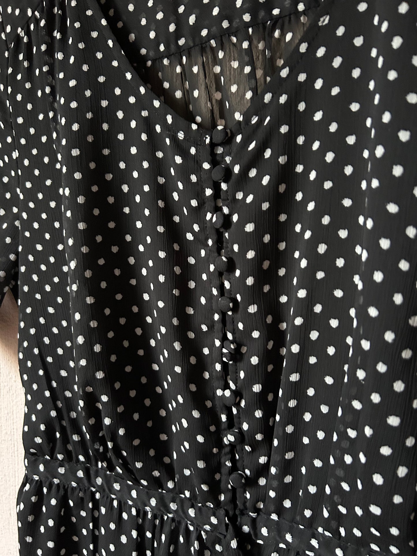 Vintage polka dot long dress