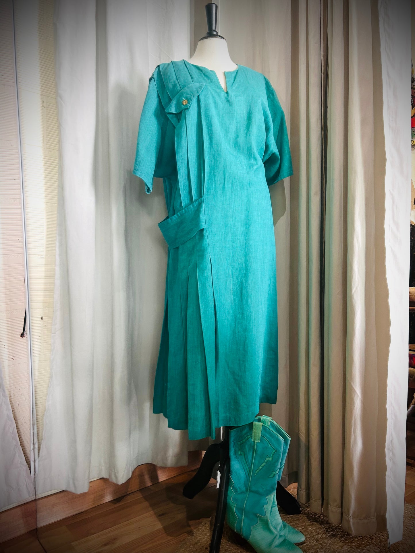 80s Gucci linen dress