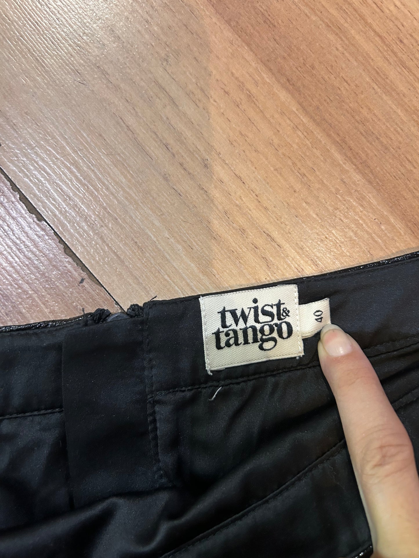 Twist & tango vegan leather skirt