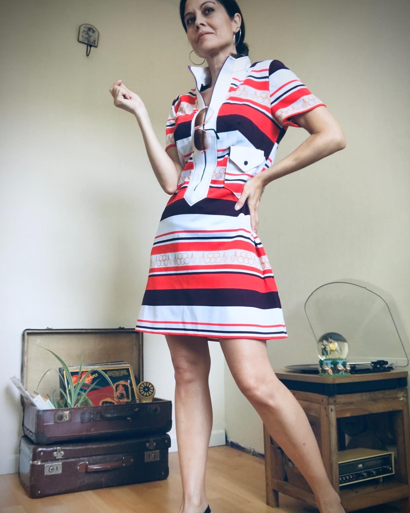 70s short dress 70s mini dress – insolito-vintage