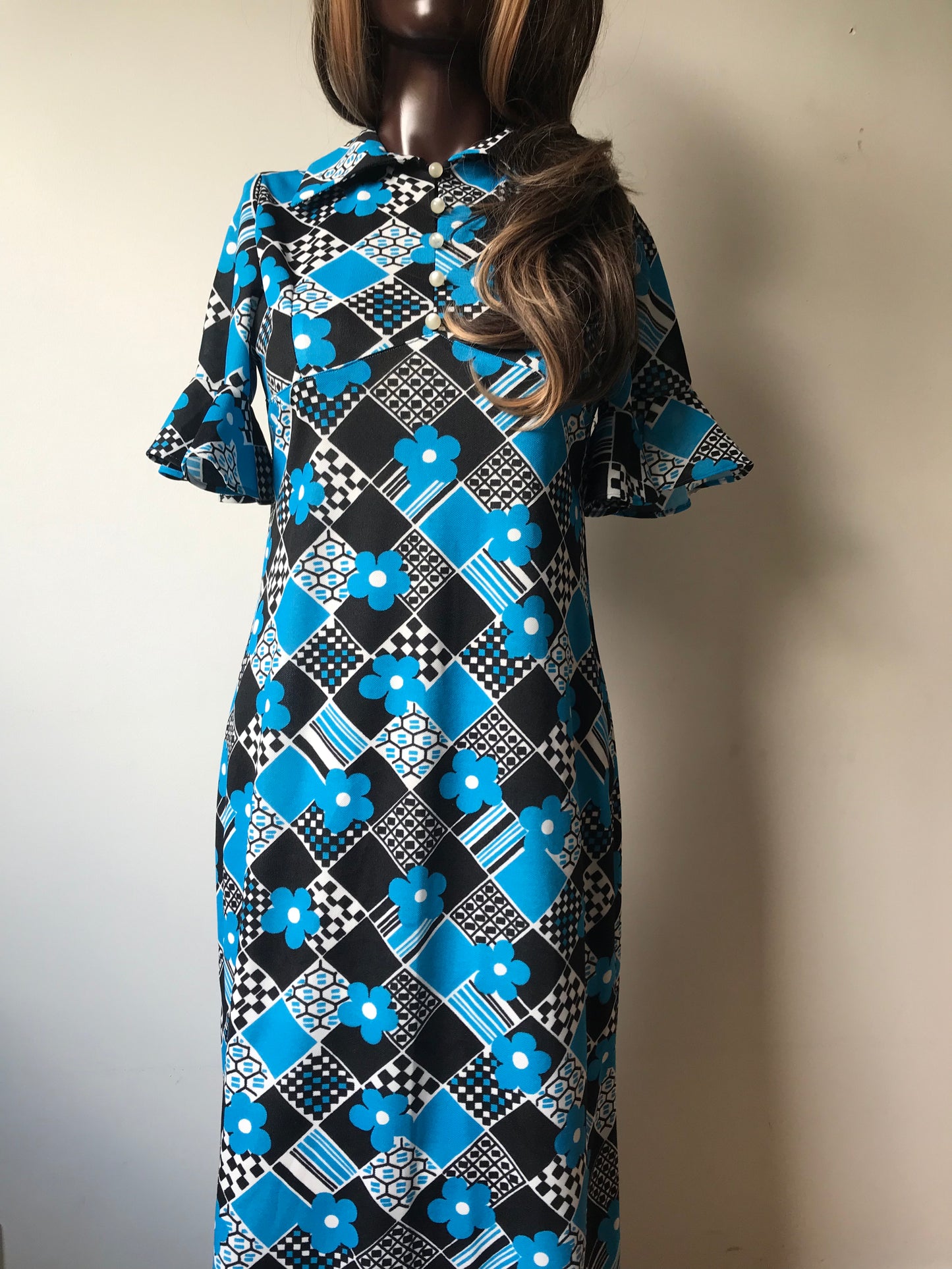 70s vintage dress (S)