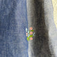 Vintage flared denim skirt