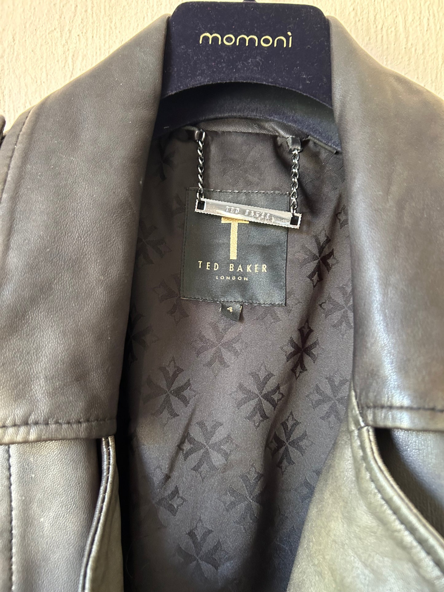 Ted Baker leather biker