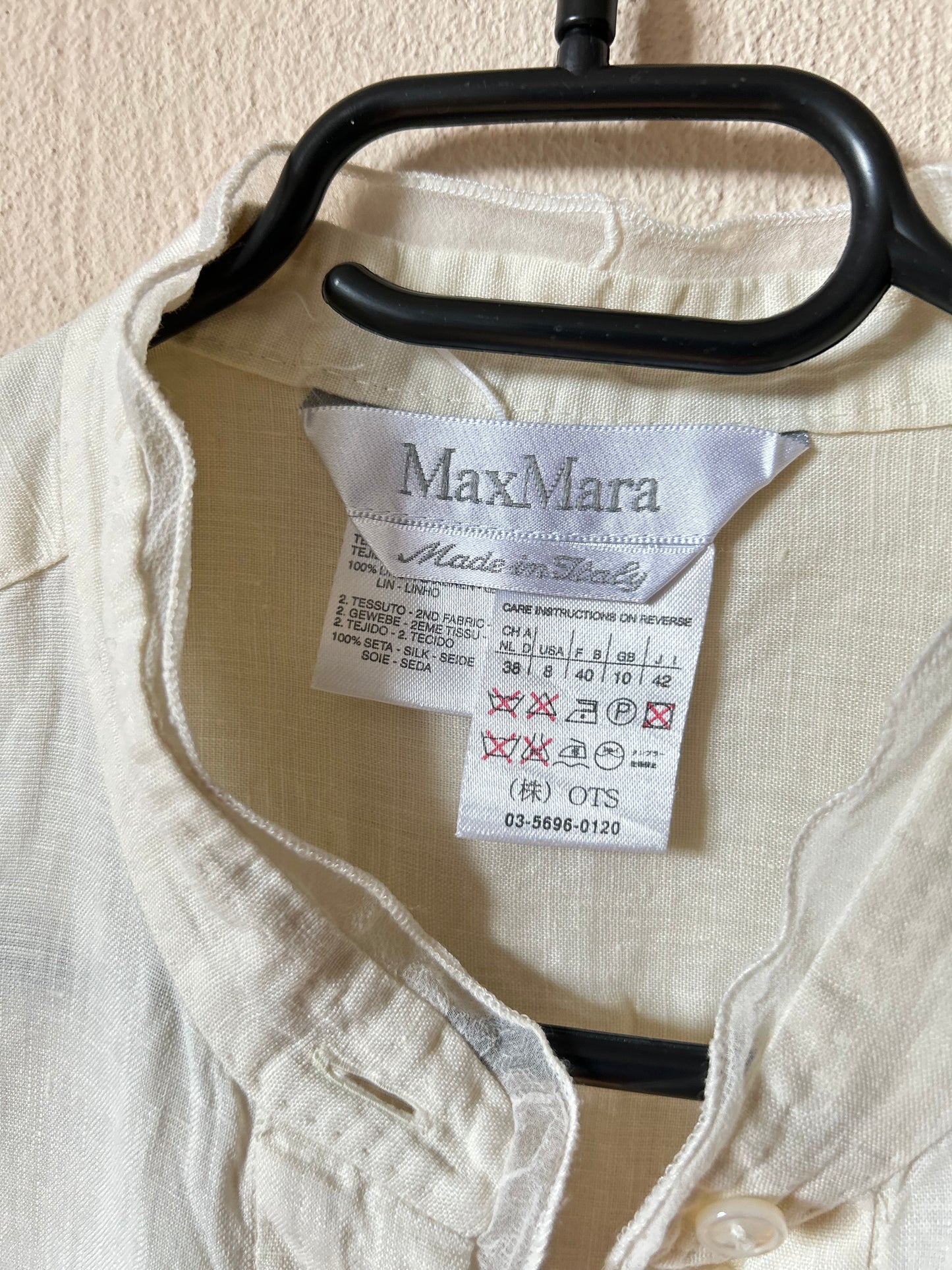 Max Mara linen&silk blend blouse