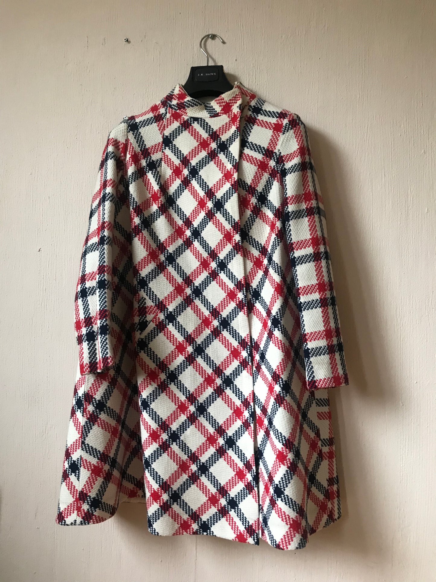 70s plaid coat