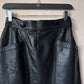 Maxi leather pencil skirt