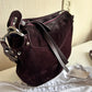 Jimmy Choo burgondy suede shoulder bag