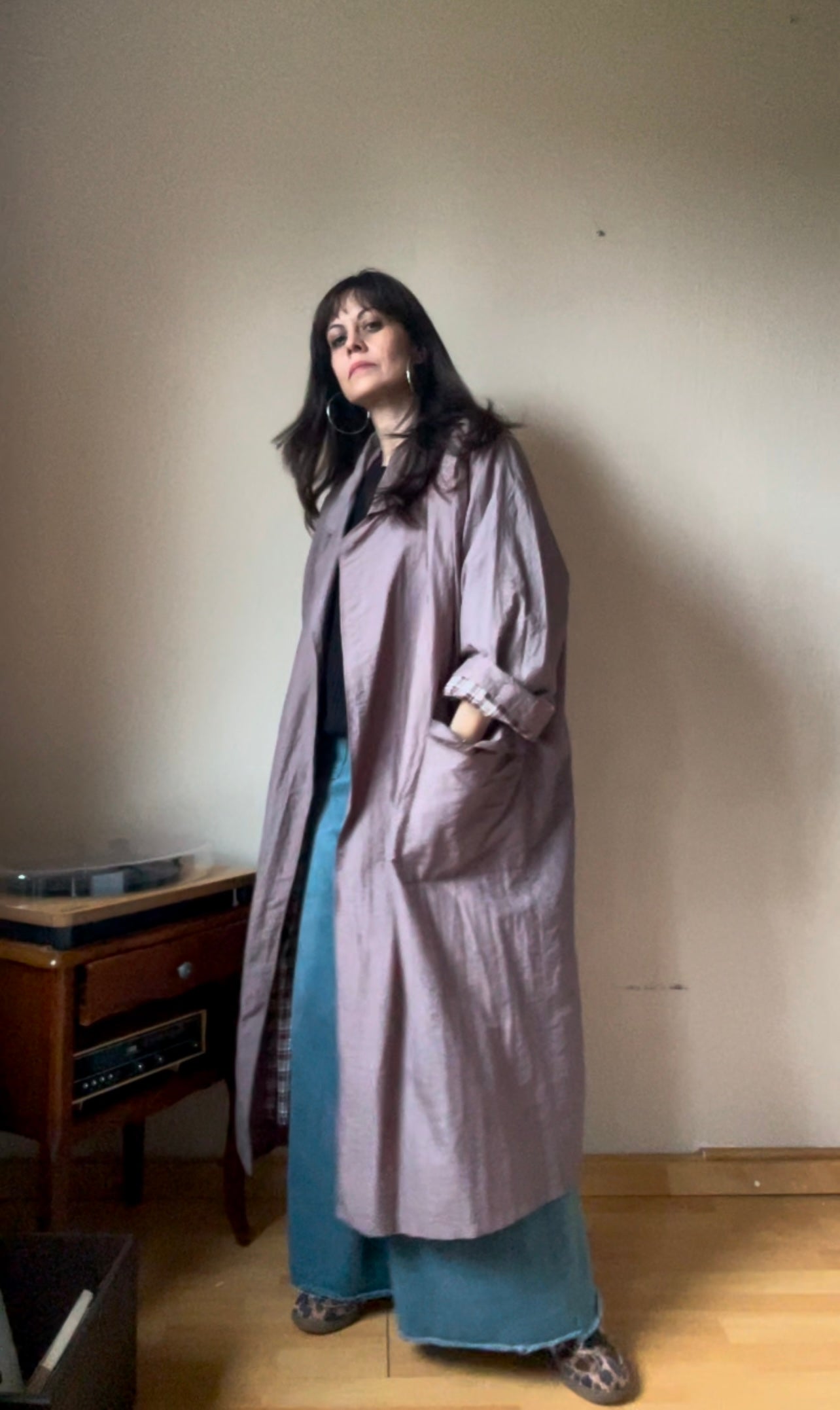 90s vintage oversized trench