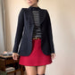 Vintage 1970s French Tailored Worsted Wool Blazer