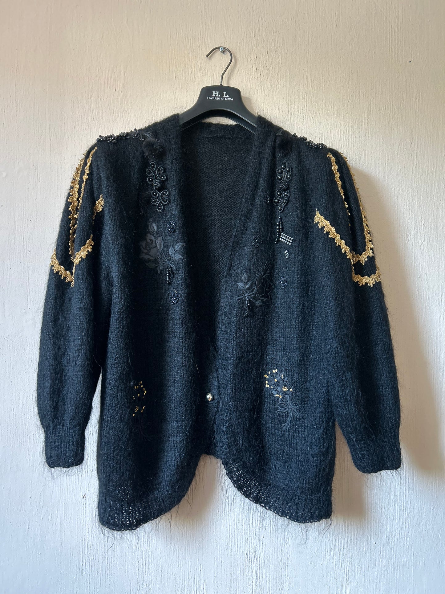 80s Vintage wool cardigan