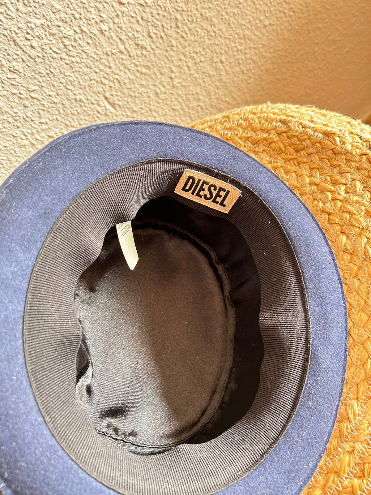 DIESEL Blue Wool Felt Pork Pie / Trilby Hat
