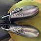 ⁠Calvin Klein Metallic Pewter / Silver Platform Oxford Derby Shoes⁠ 39