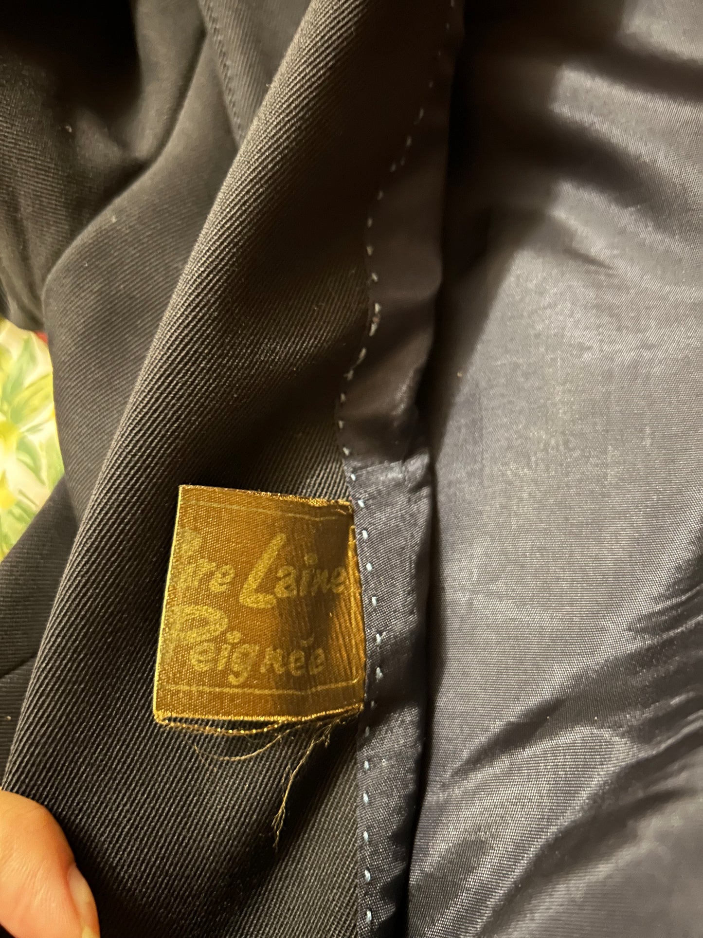 Vintage 1970s French Tailored Worsted Wool Blazer