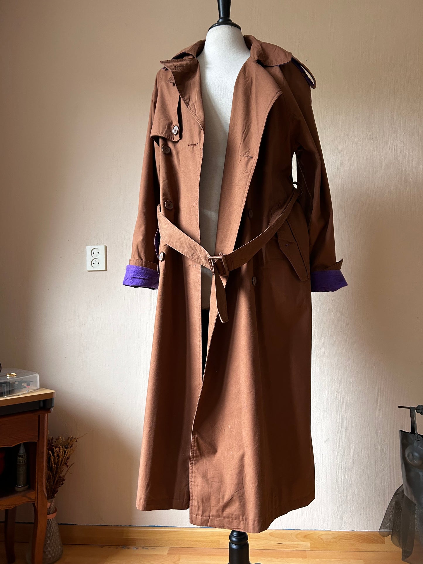 90s vintage oversized trench coat (M/L)