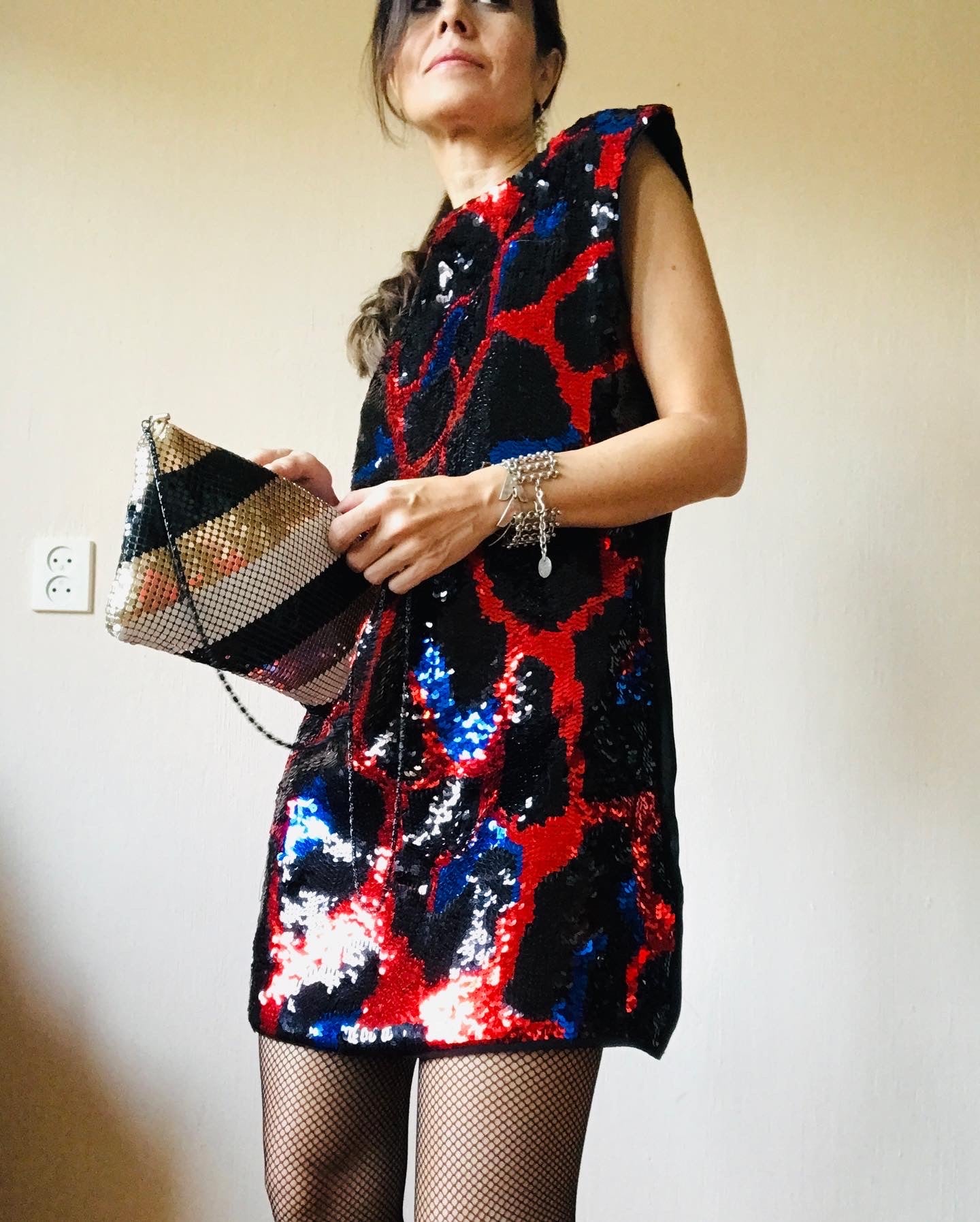 Miss Sixty silk sequin dress