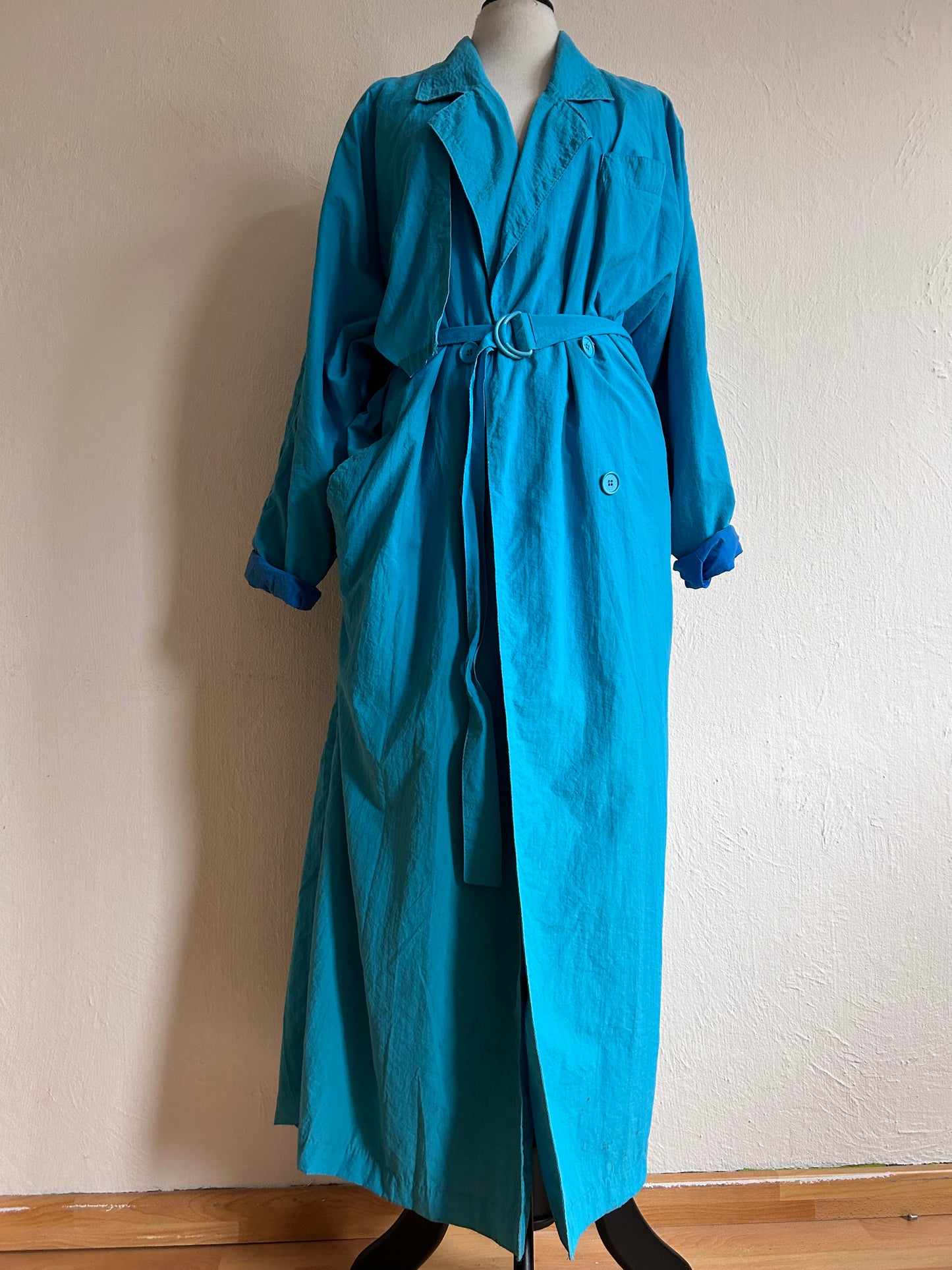 90s Vintage maxi trench coat