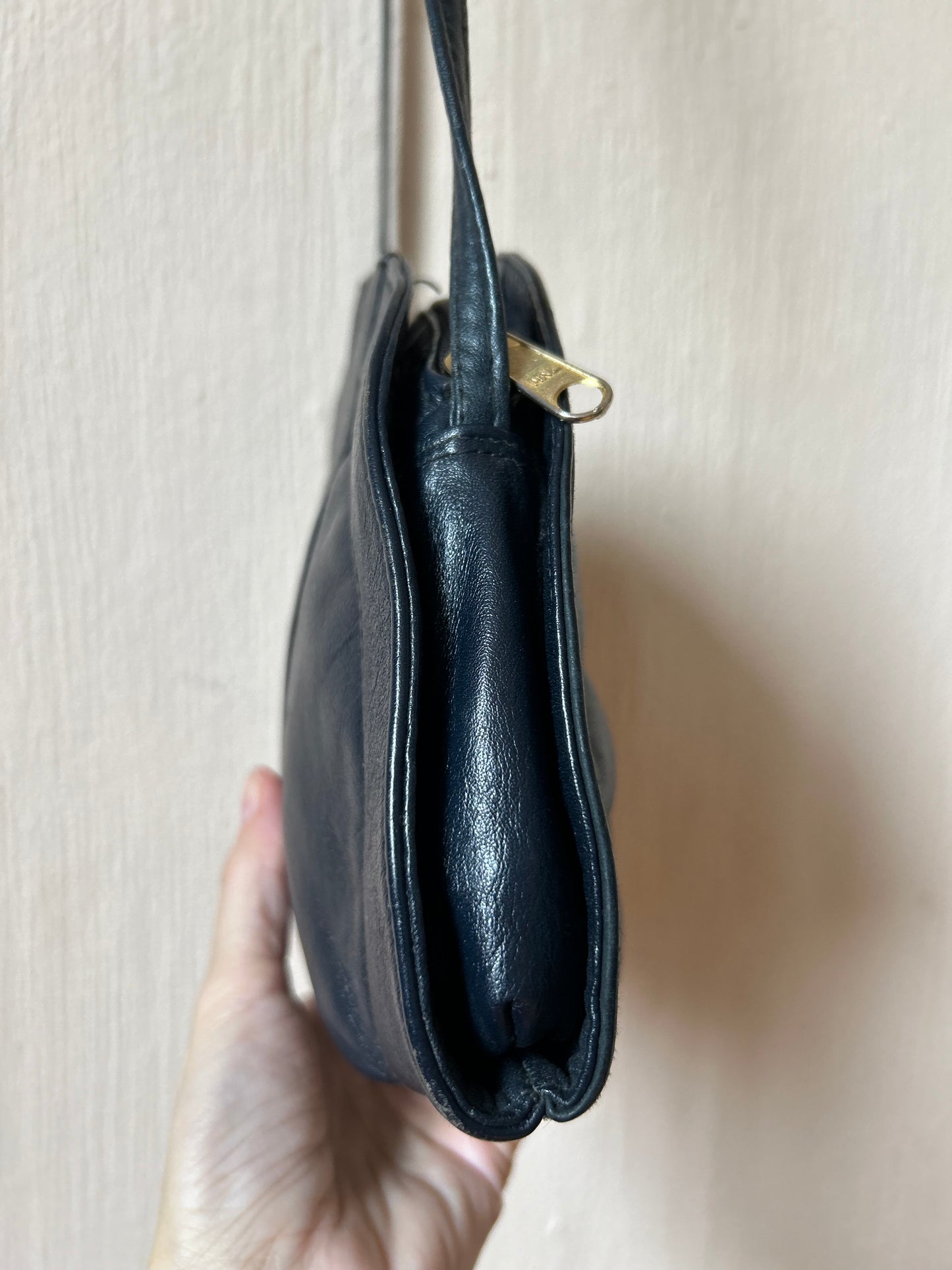 Vintage leather clutch