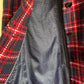 Checkered wool winter coat