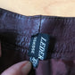 Vintage bordeaux leather pants