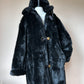 Faux fur hoodie coat L/XL