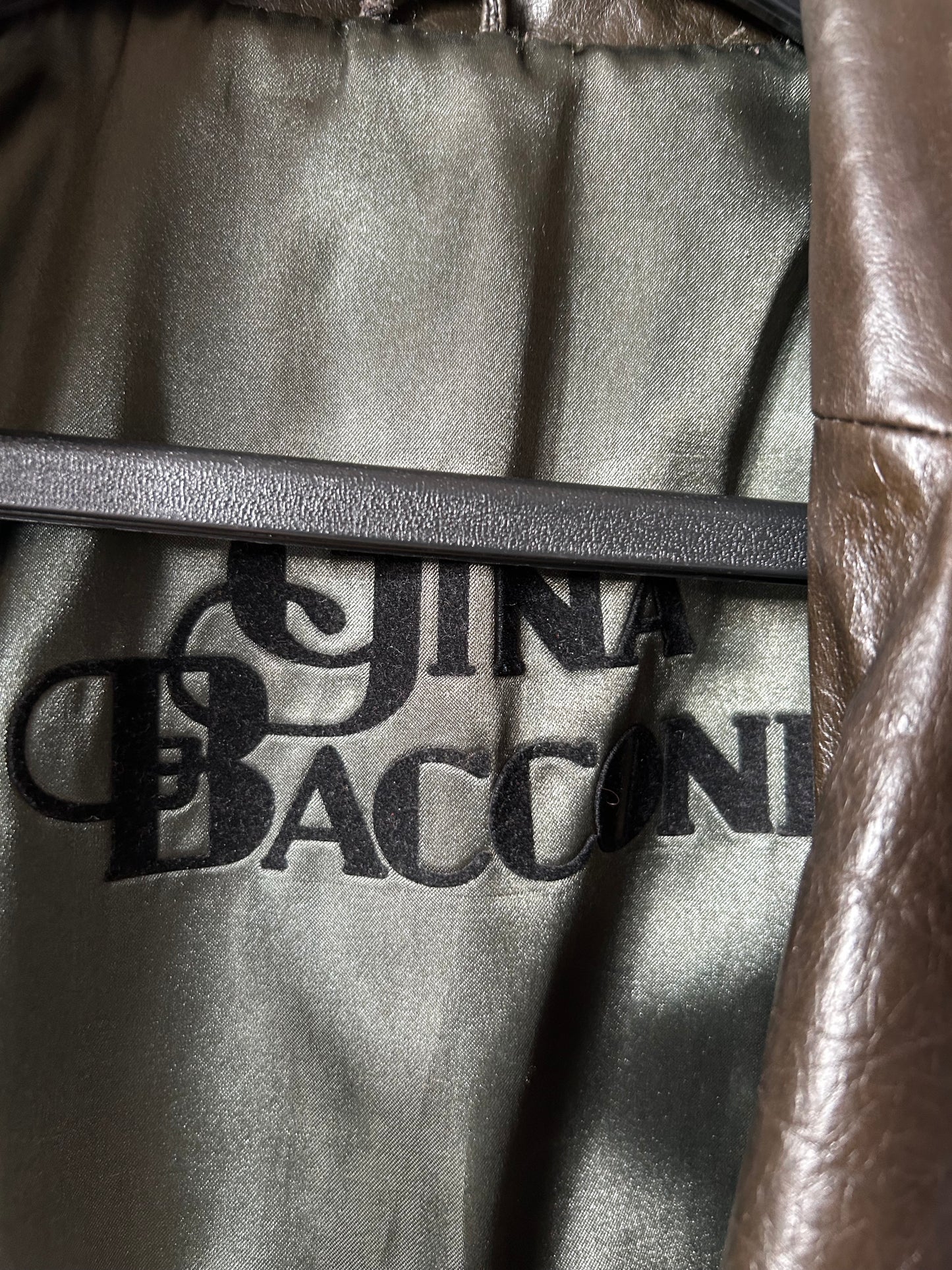 Gina Bacconi leather coat