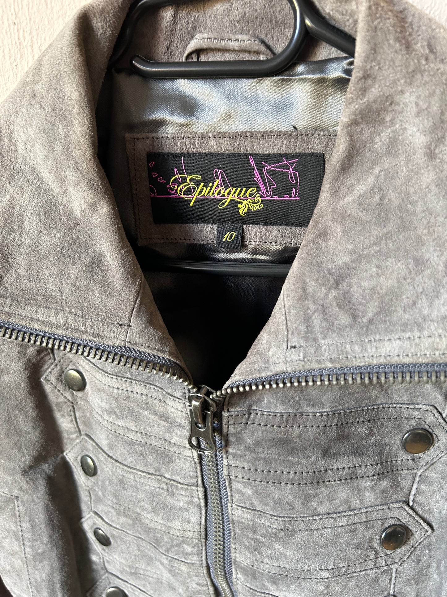 Y2K suede bomber