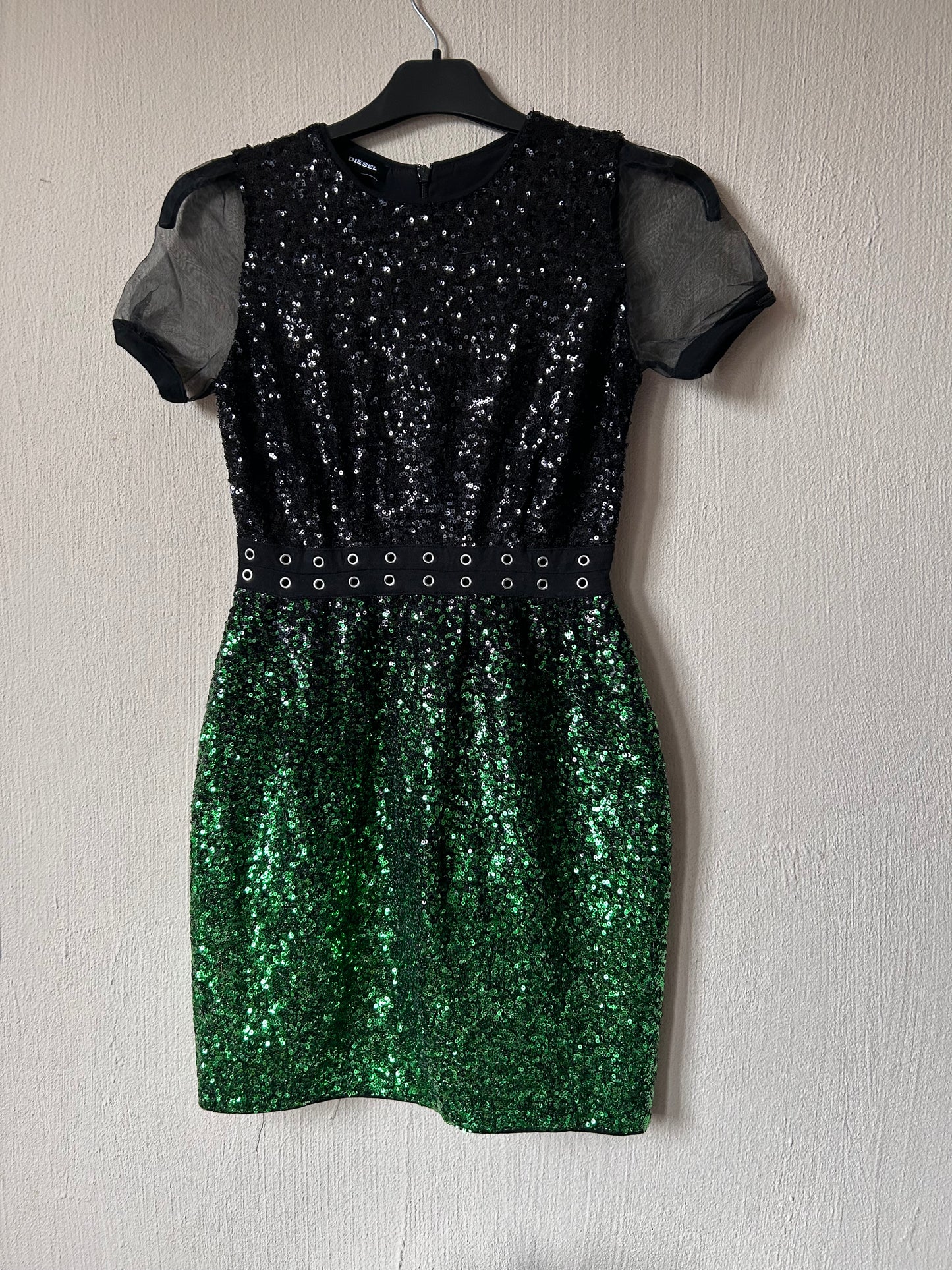 Diesel full sequin mini dress