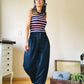 High waist pleated pants