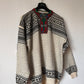 Nordic knit wool jumper XL