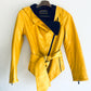 Rare design belted Leather jacket