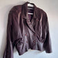 80s vintage lamb leather jacket