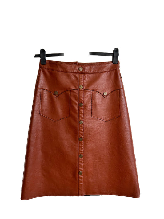 Faux leather skirt M