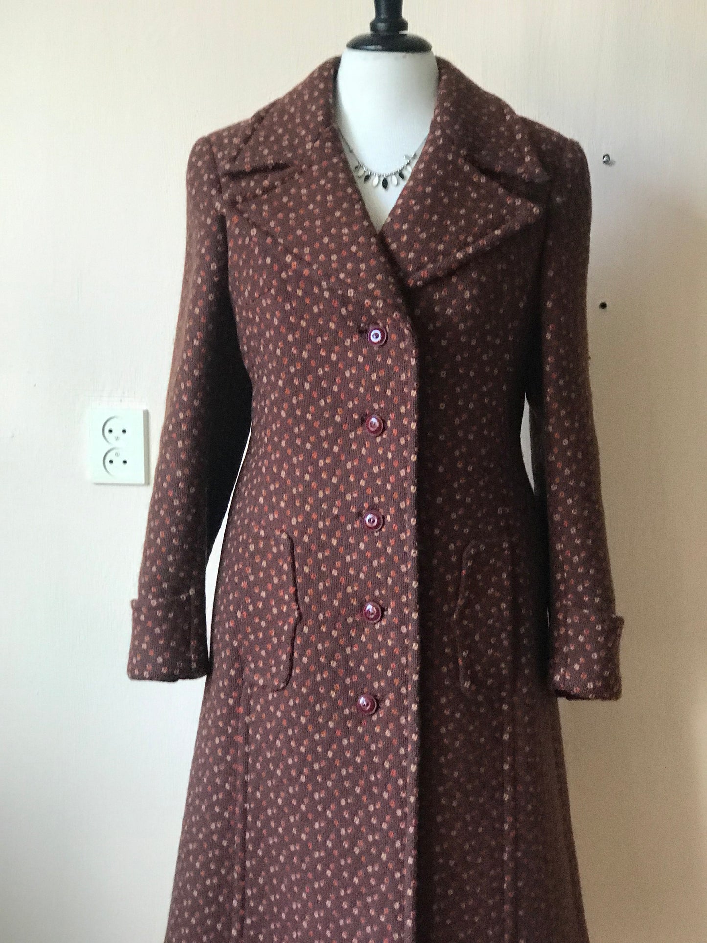 70s vintage wool coat