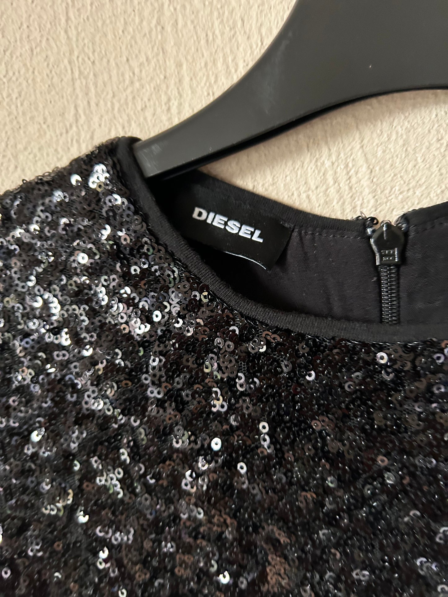 Diesel full sequin mini dress