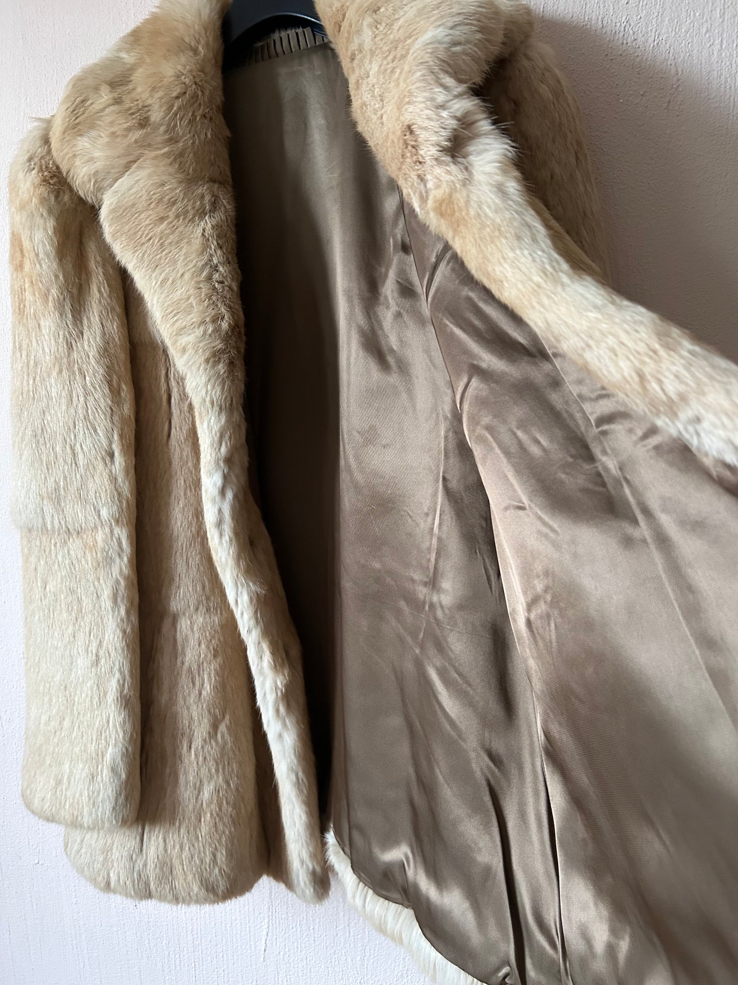 Fox fur vintage coat