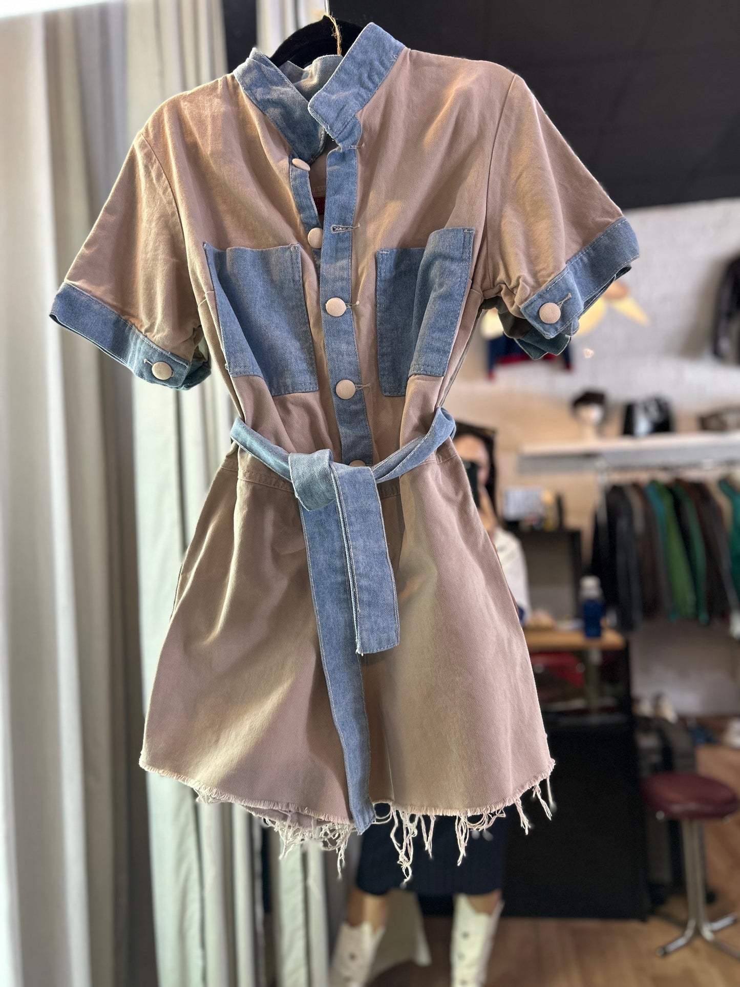 Denim playsuit (M/L)
