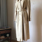 Suede look maxi vintage trenchcoat