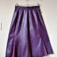 Purple leather vintage skirt