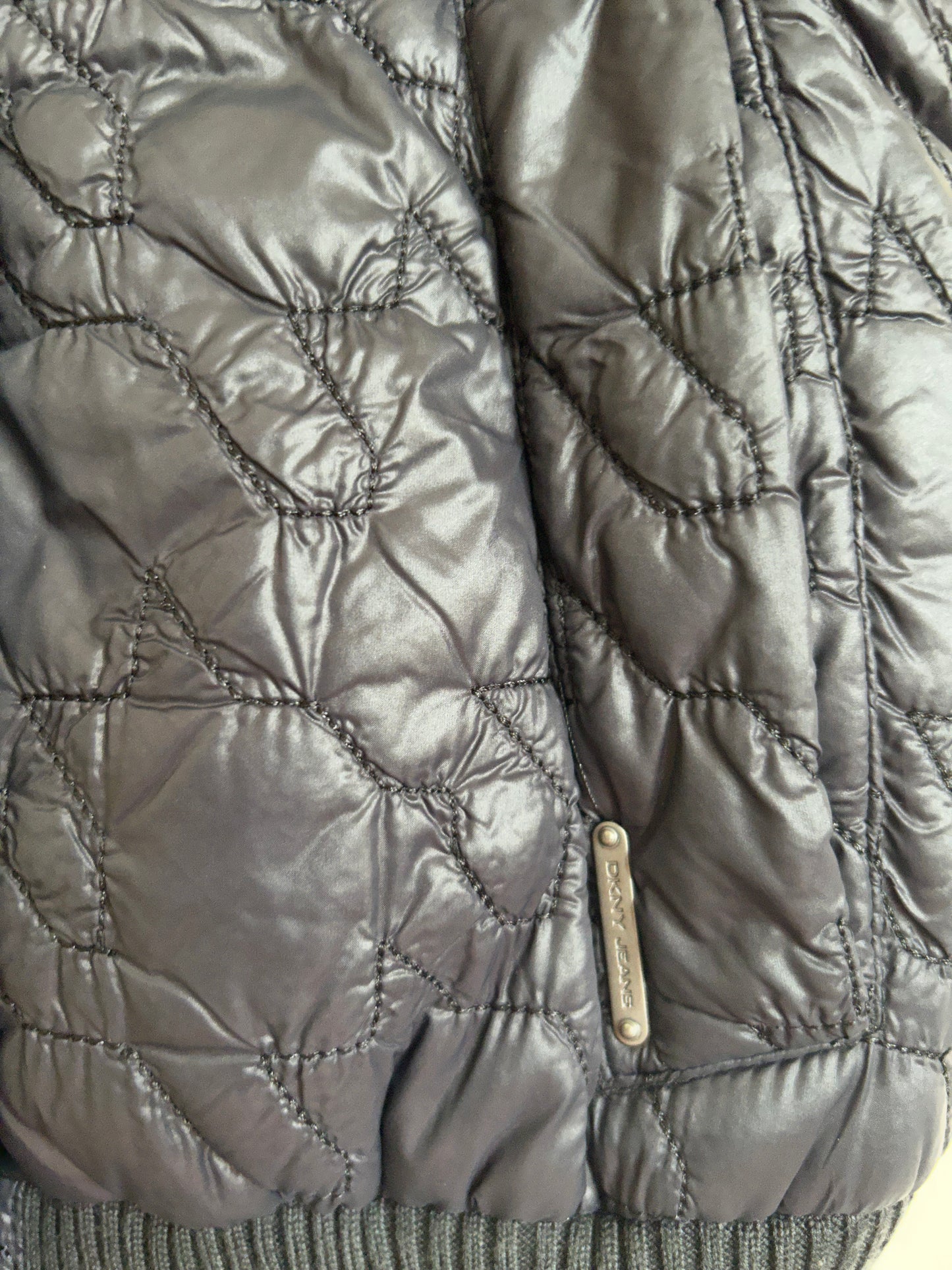 Dkny hoodie puffer vest