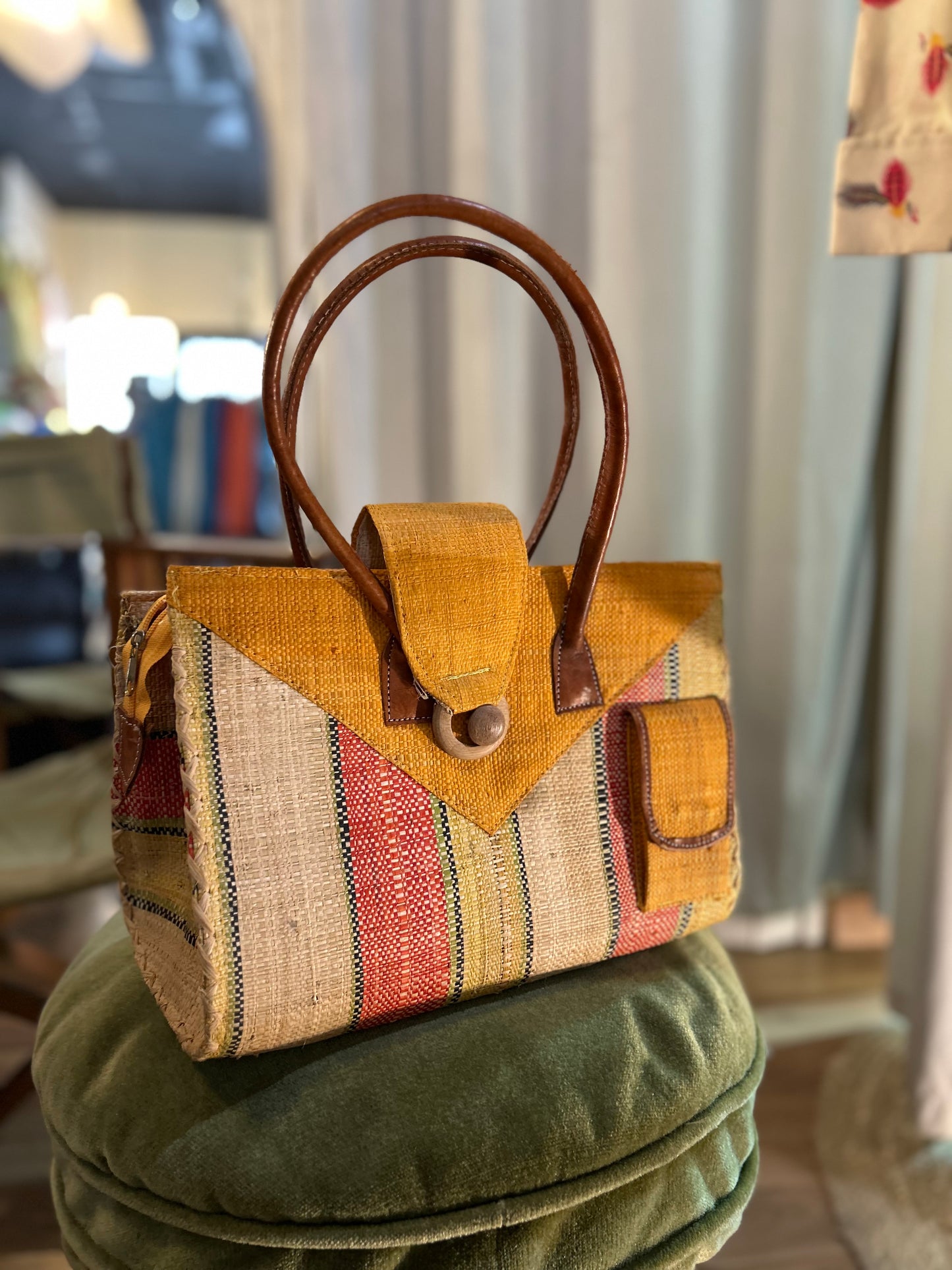 Vintage straw bag