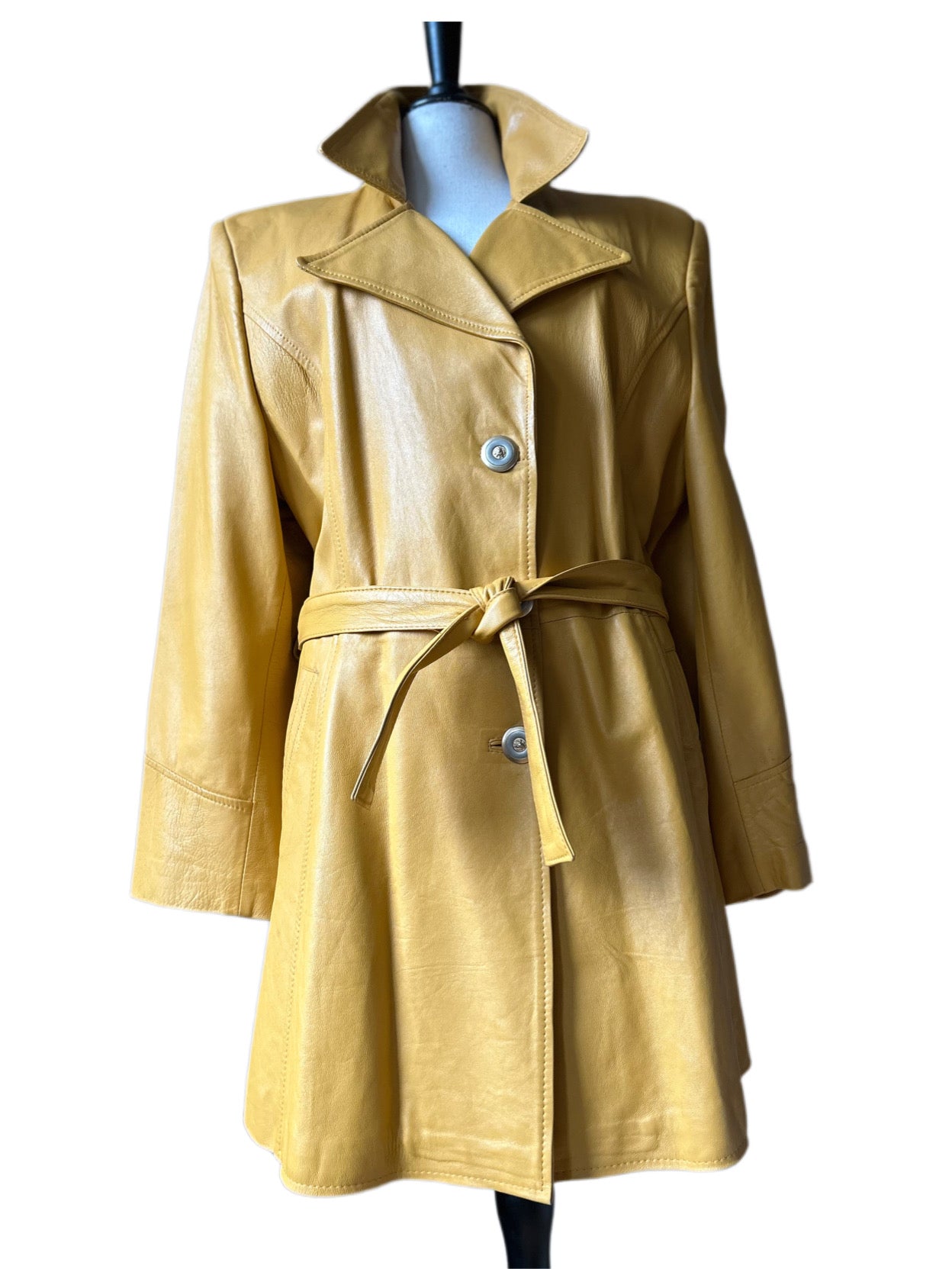 Vintage leather trenchcoat