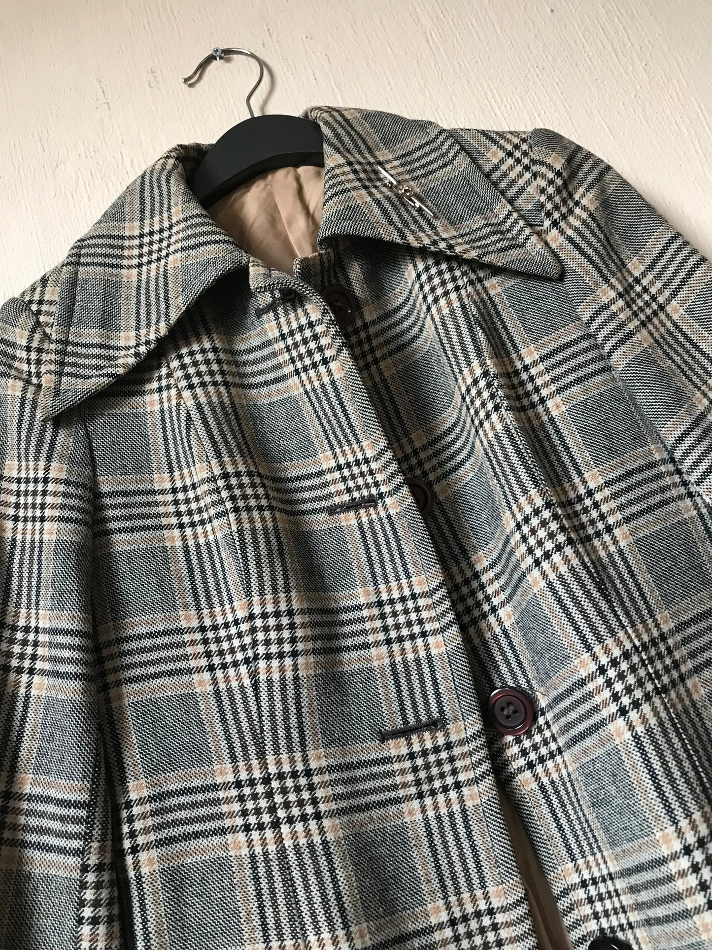 70s vintage tweed coat