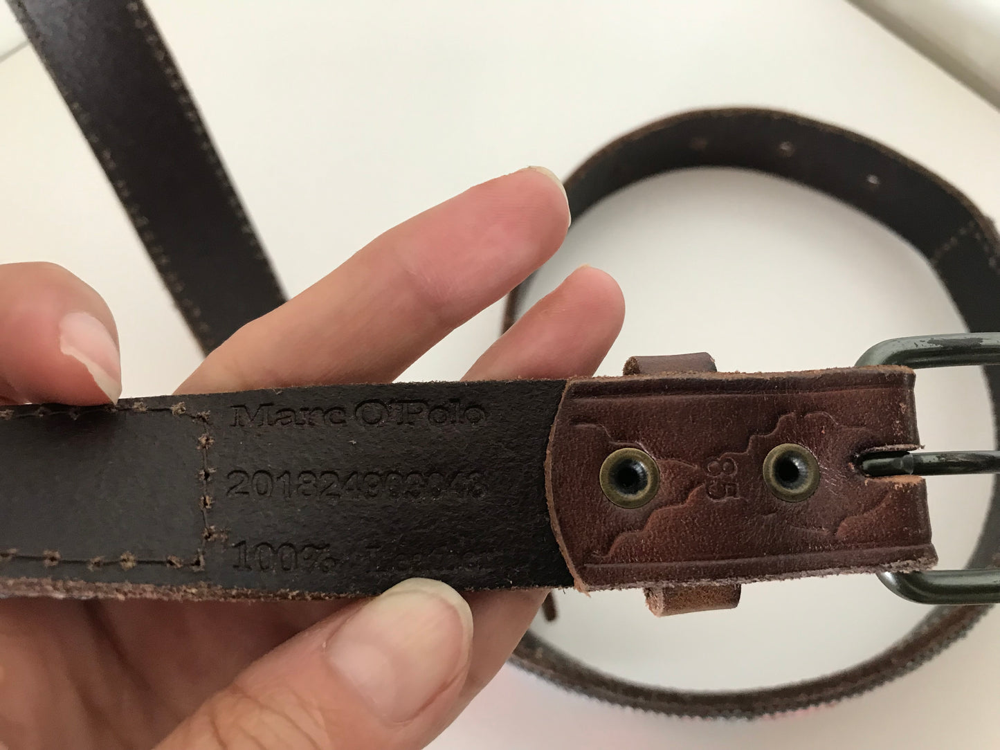 Marco Polo leather belt